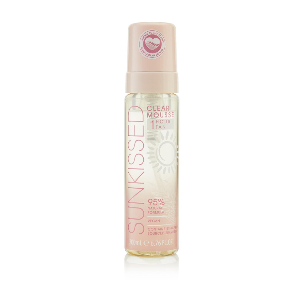 Sunkissed Clear Mousse 1 Hour Tan 200ml Clean Ocean Edition