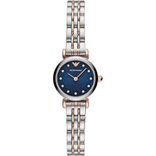 Emporio Armani AR11222 Gianni T Bar Blue Dial Two Tone Ladies Watch