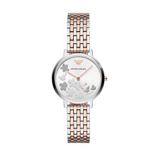 Emporio Armani AR11113 Sunray Silver Two Tone Ladies Watch