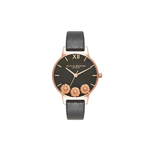 Olivia Burton OLIVIA BURTON OB16CH05 ur. Quartz, sort. Dameur.