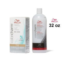 (T15+Dev(Vol.20)32oz) Wella Color Charm T15 Pale Beige Blonde Hair Toner