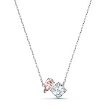 Swarovski Necklace Attract Soul Pink Rhodium Plated