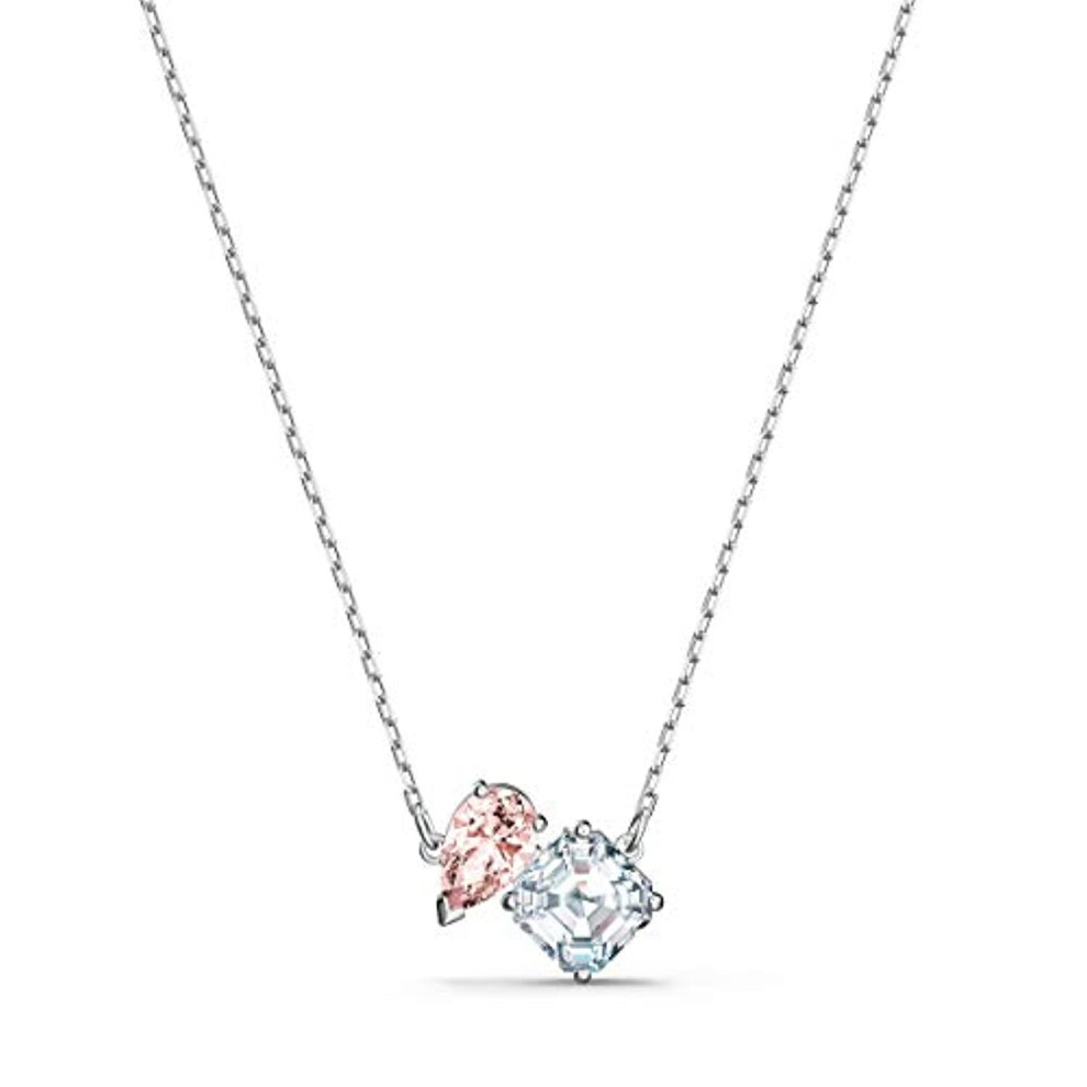 Swarovski Necklace Attract Soul Rhodium Plated Pink