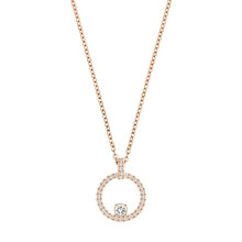 Collier Swarovski Creativiteit Cirkel - Roze - Metaal - 38 cm - Vrouw