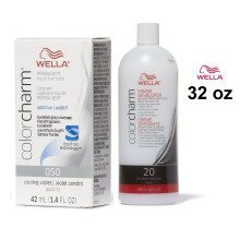 (O50, Developer (Vol.20) 32oz) Wella Color Charm Developer 20 Volume 32oz