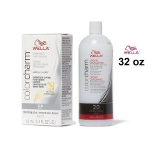 (BP+Dev(Vol.20)32oz) Wella Color Charm BP Blonding Plus Hair Toner