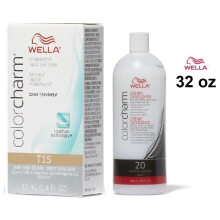 (T15, Developer (Vol.20) 32oz) Wella Color Charm Developer 20 Volume 32oz