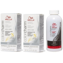 (BP+BP+Dev(Vol.20)3.6oz) Wella Color Charm BP Blonding Plus Hair Toner