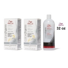 (BP+BP+Dev(Vol.20)32oz) Wella Color Charm BP Blonding Plus Hair Toner