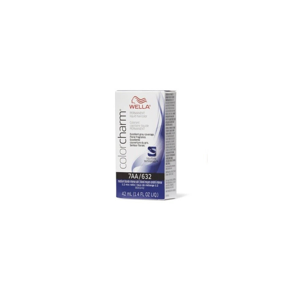 Wella (7Aa/632) 12Aa Nordic Blonde Color Charm Permanent Liquid Haircolor Multicoloured