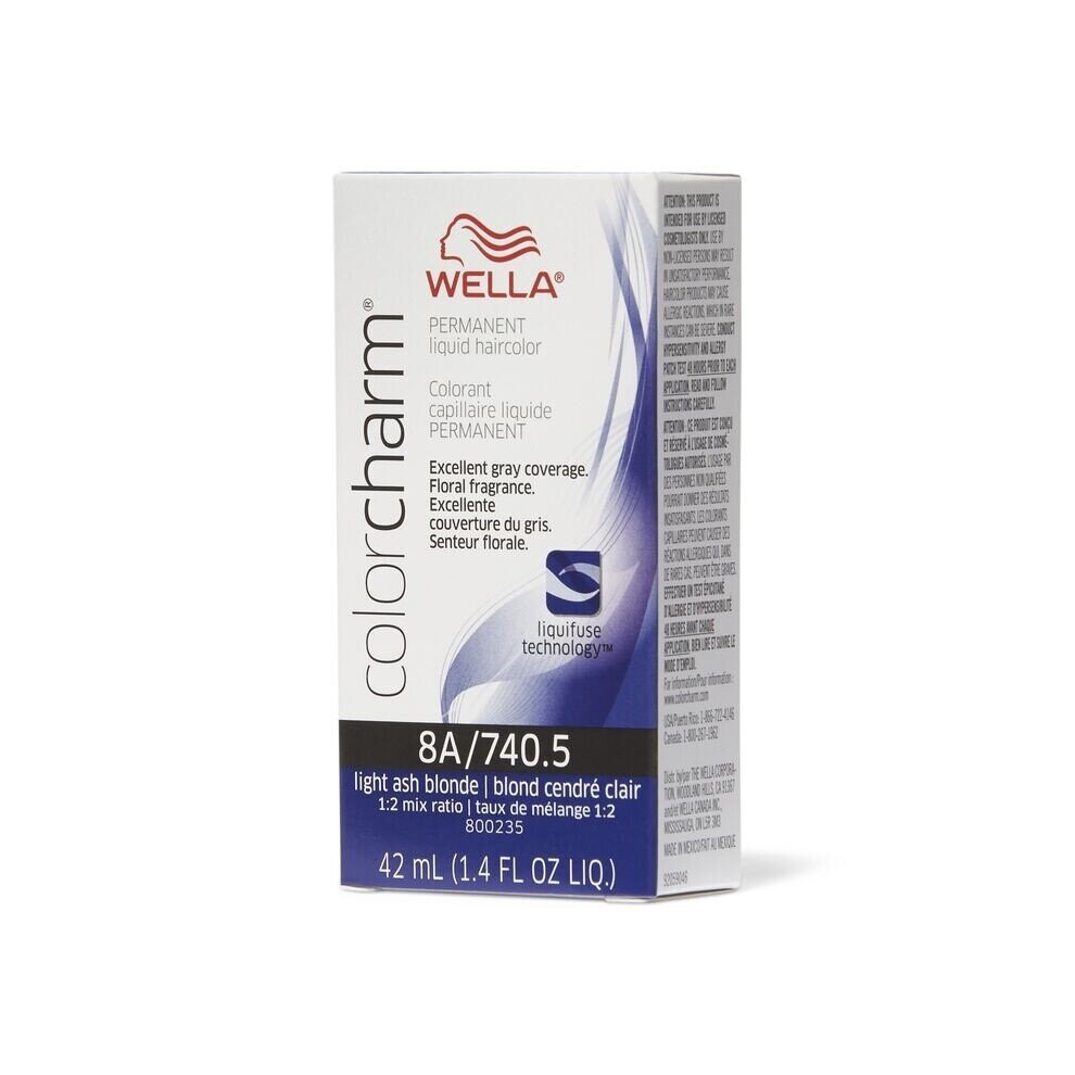 Wella Multicoloured (8A/740) 12Aa Nordic Blonde Color Charm Permanent Liquid Haircolor