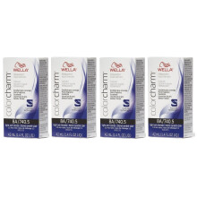 (8A/740 - pack of 4) Wella 12A Frosty Ash Color Charm Permanent Liquid Haircolor & Developer (Vol. 20)