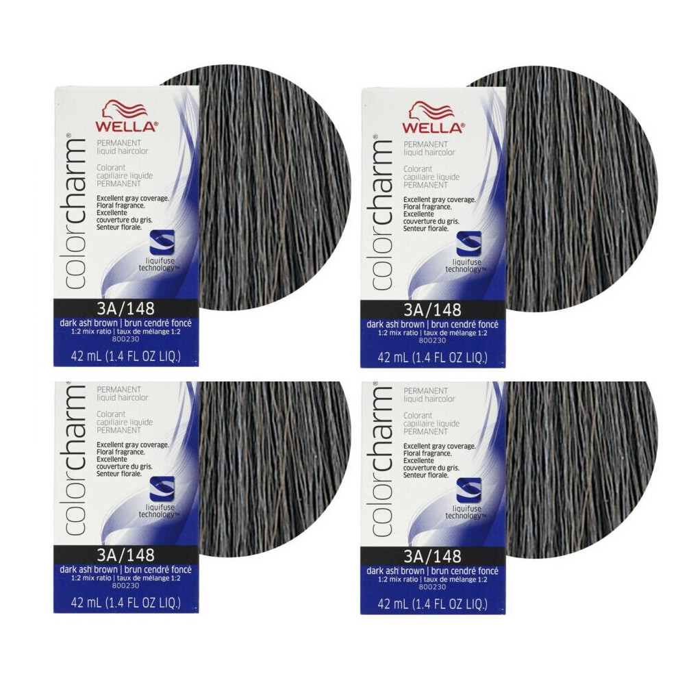 Wella Multicoloured (3A (4Pks)) 12Aa Nordic Blonde Color Charm Permanent Liquid Haircolor