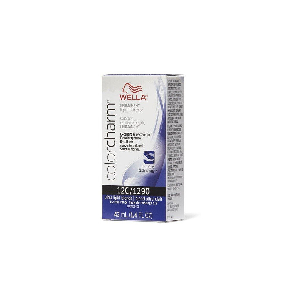 Wella Multicoloured (12C) 12Aa Nordic Blonde Color Charm Permanent Liquid Haircolor