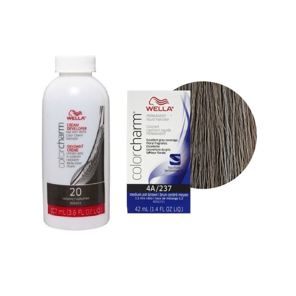 Wella Multicoloured (4A+Dev (Vol.20) 3.6Oz) 12Aa Nordic Blonde Color Charm Permanent Liquid Haircolor