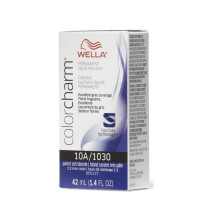 (10A) Wella 9A Pale Ash Blonde Color Charm Permanent Liquid Haircolor & Developer (Vol. 20)