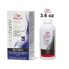 (8A + Dev (Vol. 20) 3.6oz) Wella 12A Frosty Ash Color Charm Permanent Liquid Haircolor & Developer (Vol. 20)