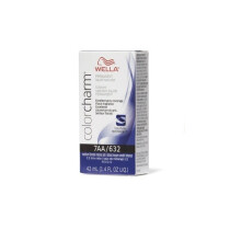 (7AA/632) Wella 7A Medium Smokey Ash Blonde Color Charm Permanent Haircolor & Developer (Vol. 20)