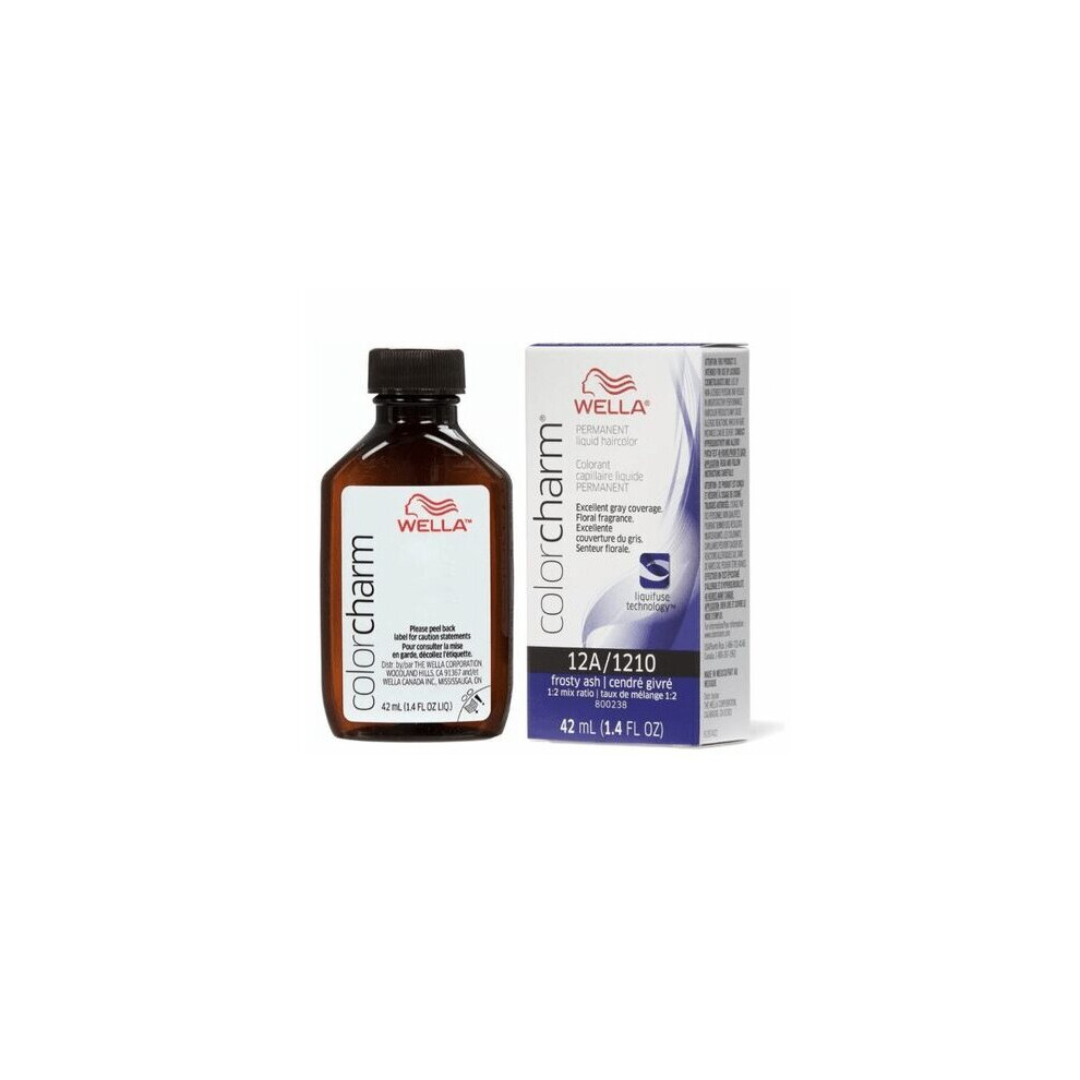Wella (12A/1210) 6Aa Dark Blonde Intense Ash Color Charm Permanent Liquid Haircolor Multicoloured