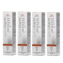 (5WV - (4pks)) Wella Color Charm 5WV Cinnamon Permanent Gel Haircolor