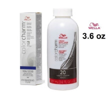 (10A (Gel), Dev (Vol.20) 3.6oz) Wella Color Charm 10A/1030 Palest Ash Blonde Permanent Gel Haircolor