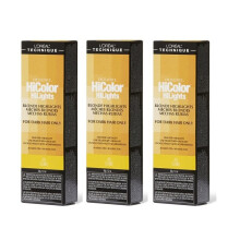 (Ash Blonde – (3pks)) Ash Blonde L'Oreal Excellence HiColor HiLights For Dark Hair Only