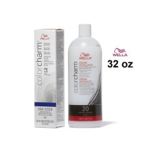 (10A+Dev(Vol.20)32oz) Wella Color Charm 10A/1030 Palest Ash Blonde Permanent Gel Haircolor