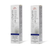 (10A (2pks)) Wella Color Charm 10A/1030 Palest Ash Blonde Permanent Gel Haircolor