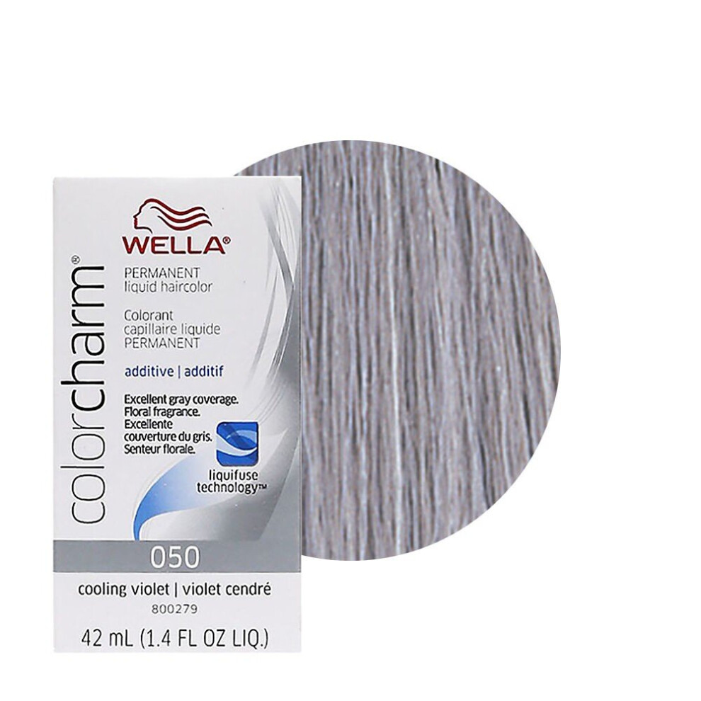 (O50 ONLY) Wella Color Charm 050 Cooling Violet Permanent Liquid Hair Toner