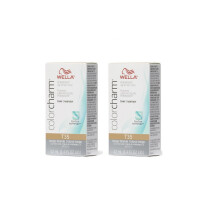 (T35 + T35) Wella Color Charm T14 Pale Ash Blonde Permanent Liquid Hair Toner