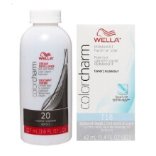 (T18 & Dev (Vol. 20) 3.6 oz) Wella T18 Lightest Ash Blonde Hair Toner