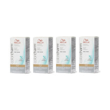 (T27 Pack of 4) Wella Color Charm T14 Pale Ash Blonde Permanent Liquid Hair Toner