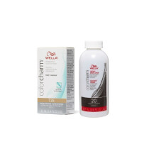 (T35 & Dev (Vol.20) 3.6oz) Wella Color Charm T14 Pale Ash Blonde Permanent Liquid Hair Toner