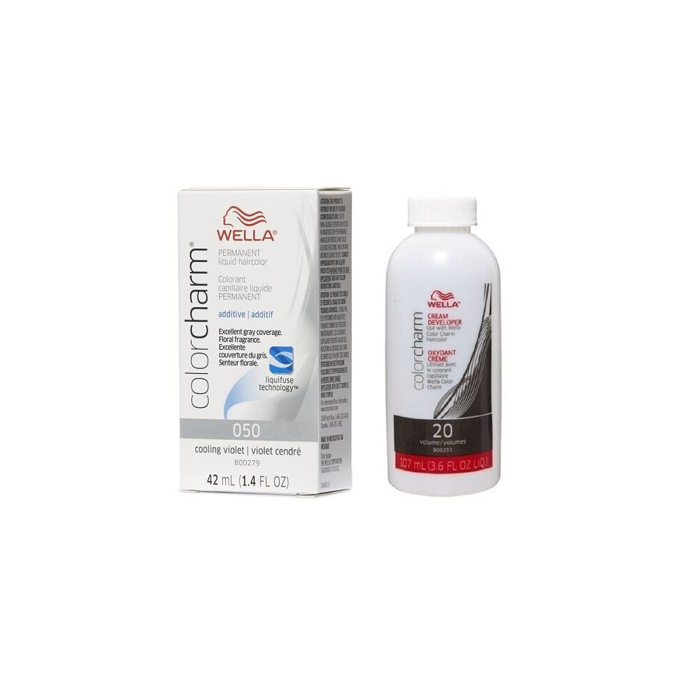 Wella (O50, Dev (Vol.20) 3.6Oz) Color Charm T35 Beige Blonde Permanent Liquid Hair Toner