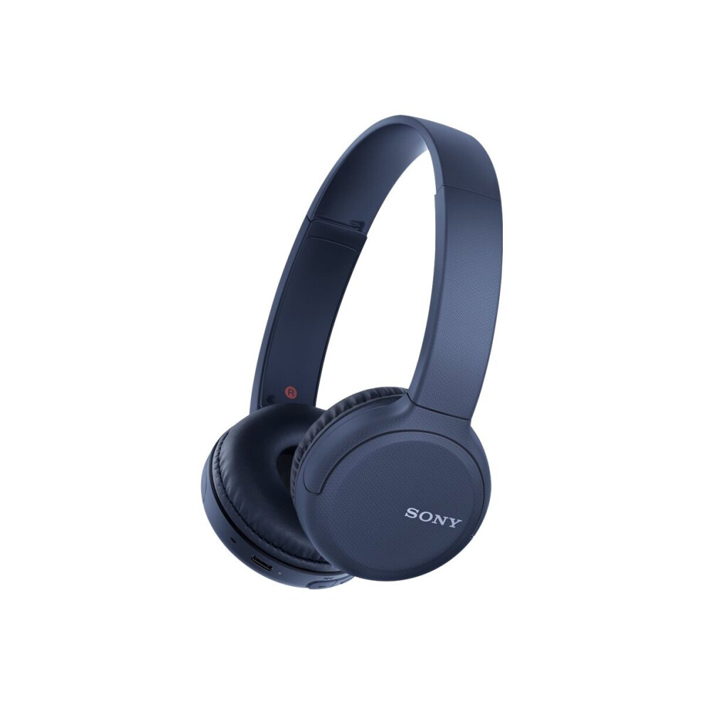 Sony WH-CH510 - Headphones with mic - on-ear - Bluetooth - wireless - NFC - blue