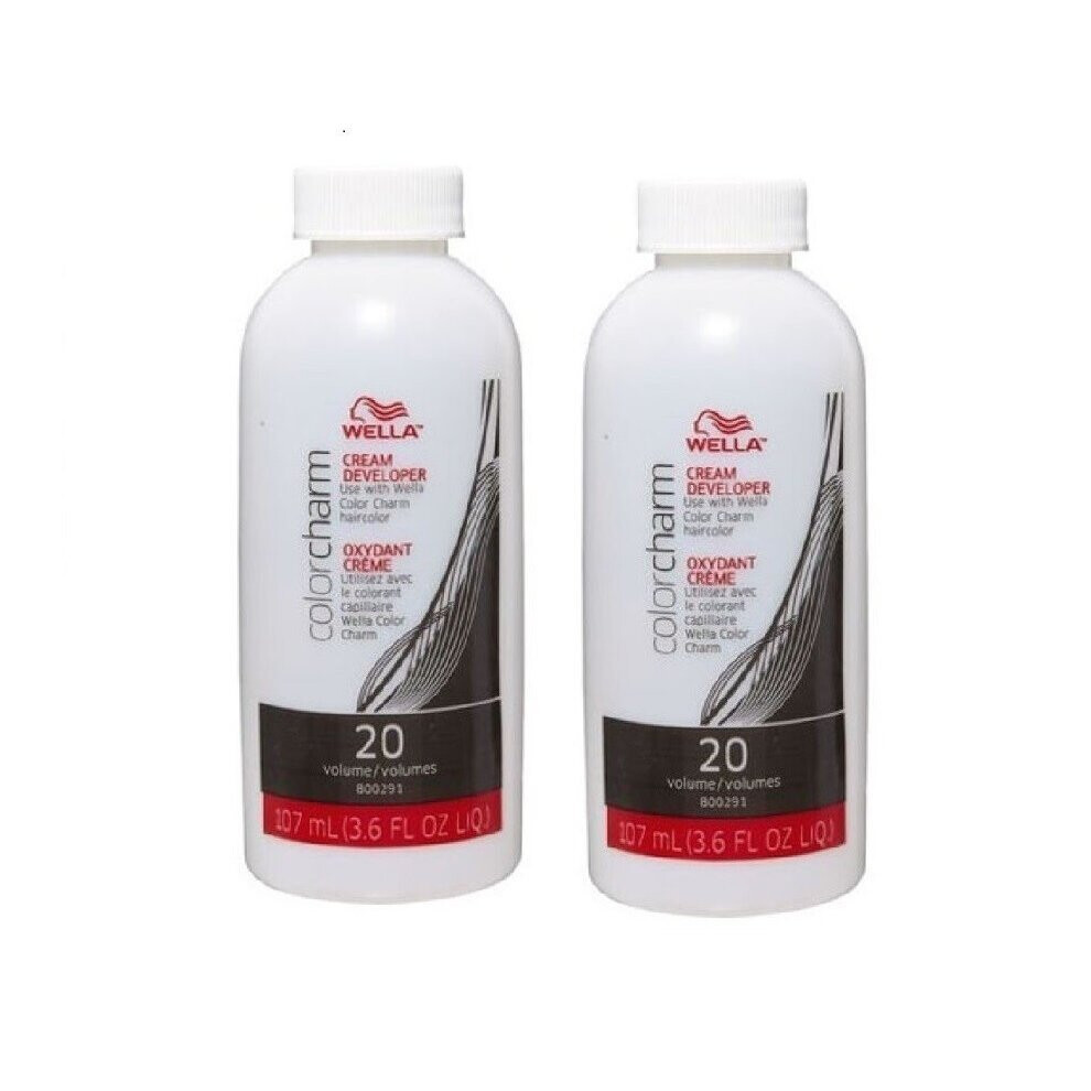 (Extra Dev (Vol.20) 3.6oz, 2pks) Wella Color Charm T10 Pale Blonde Permanent Liquid Hair Toner