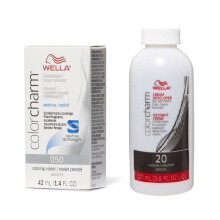(O50, Dev (Vol.20) 3.6oz) Wella Color Charm T28 Natural Blonde Permanent Liquid Hair Toner