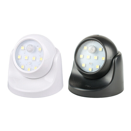 Ranpo (Black) Wireless LED Motion Sensor Battery Operated Cordless Security Night Light Auto 1