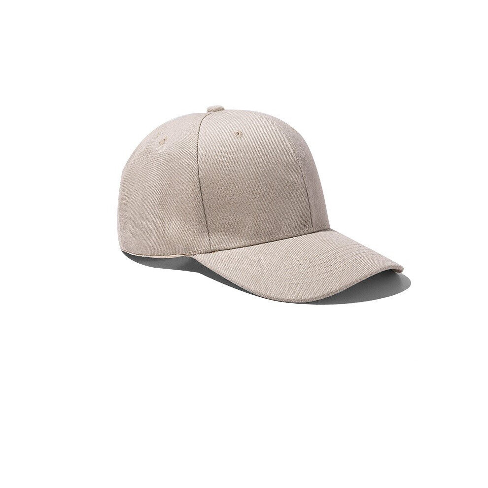 (Beige) Men and Women Classic Plain Adjustable Baseball Caps By Work Casual Sports Leisure Baseball cap