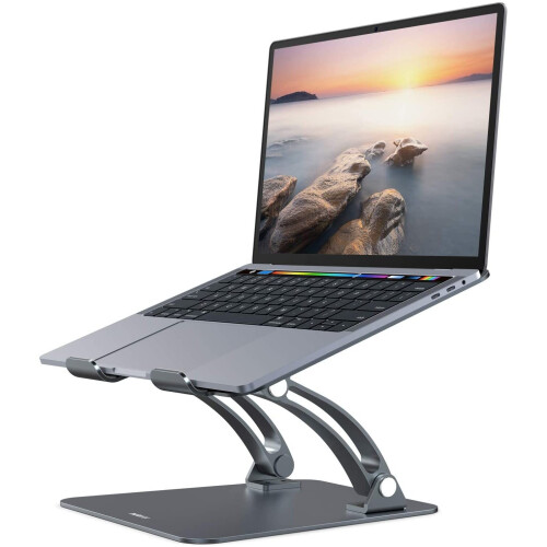 Nulaxy Laptop Stand, Ergonomic Height Angle Adjustable Computer Laptop