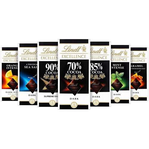 Lindt Lindt Excellence Dark Luxury 10 Pcs Assorted Chocolate Bar Collection