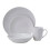 Premier Housewares 16-Piece Dinner Set, Modern White Porcelain Dinner Set, 16 Piece White Dinner Set Ideal for Four Diners 2