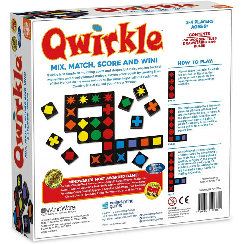 Asmodee MindWare - Qwirkle: UK Edition - Board Game 2