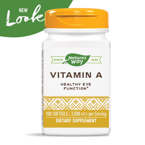 Nature's Way, Vitamiini A, 3 000 mcg, 100 Pehmolevyä 2
