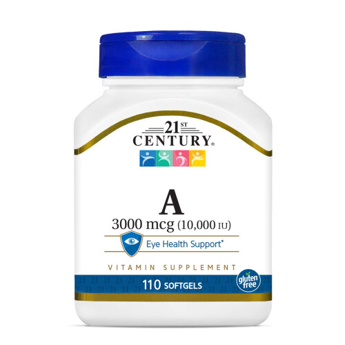 21st Century A 10, 000 I.U. Softgels, 110 Count