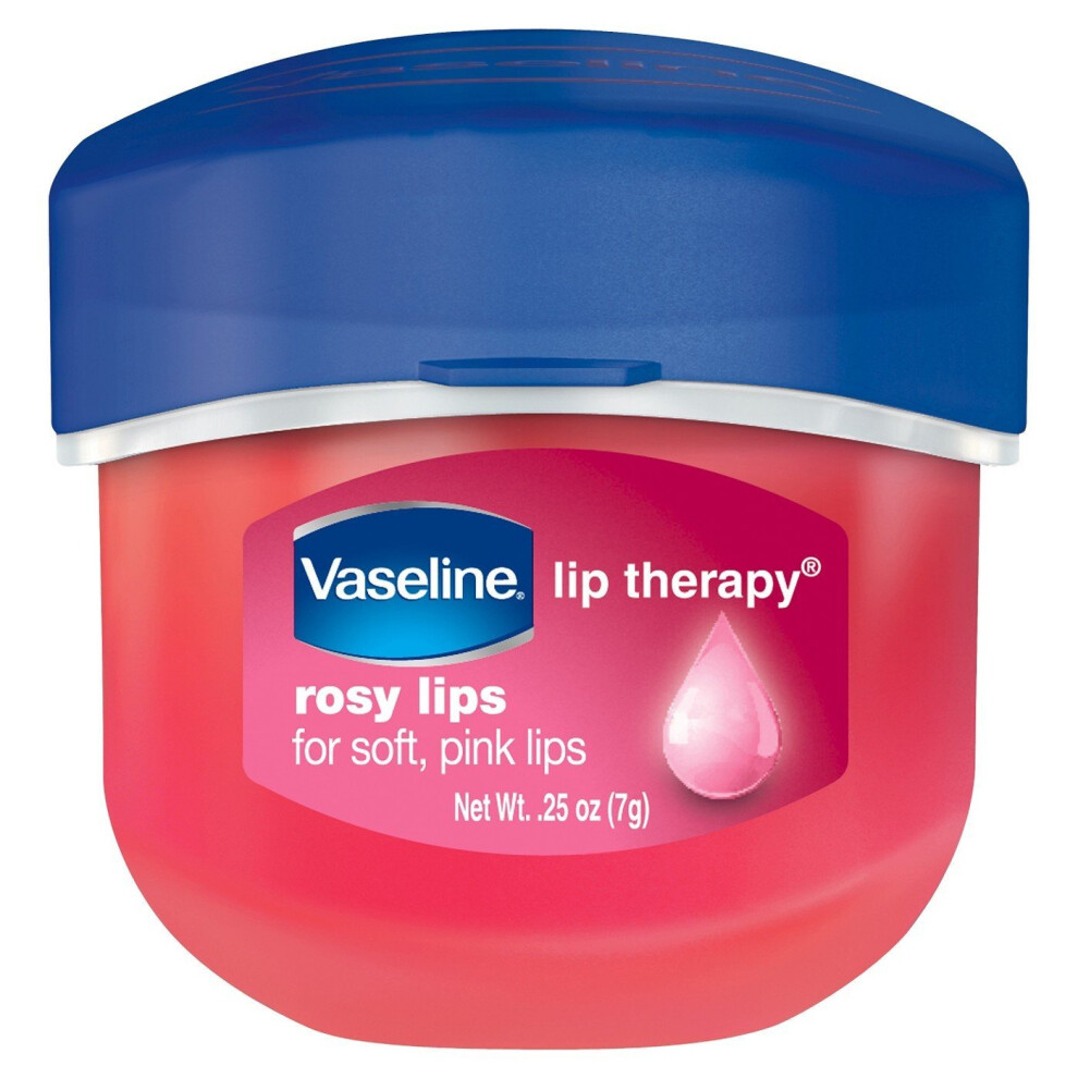 Vaseline Lip Therapy Rosy Lips 0.25 Oz./7 Grams, Pack of 2