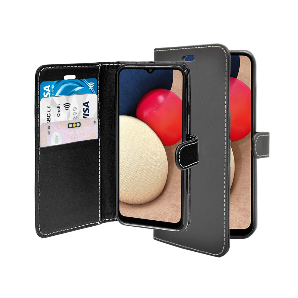 (Black) For Samsung Galaxy A02s Case Wallet Flip Pu Leather Stand Card Holder Cover Black 304063158334