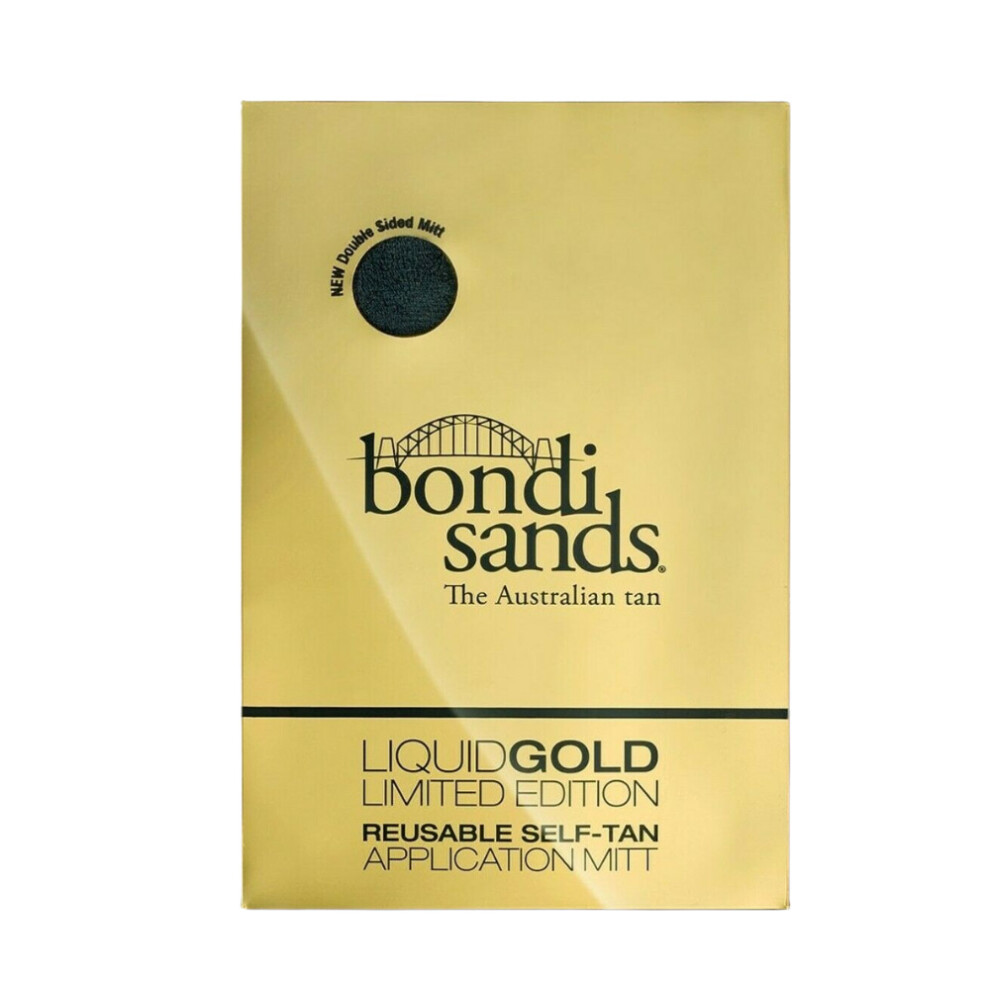 Bondi Sands Liquid Reusable Self Tan Application Mitt – Streak-Free, Washable For Flawless Tan Gold