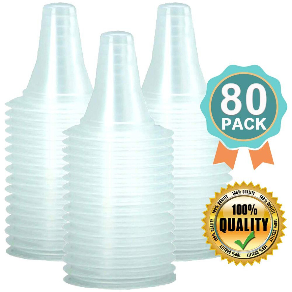 80-Count Ear Thermometer Covers Lens Filters Refill Caps for All Braun ThermoScan Models, BPA Free and Disposable for Braun Thermoscan