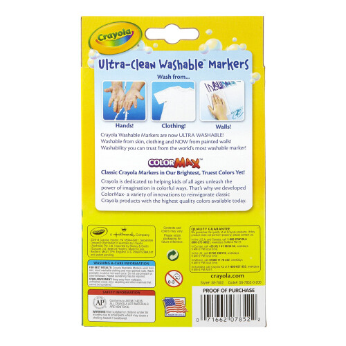 Crayola Crayola Ultra-Clean omyvateln fixy Fine Line Multicolor 10 Count 1